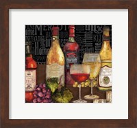 Wine Still Life on Black Fine Art Print