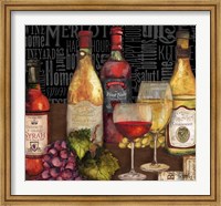 Wine Still Life on Black Fine Art Print
