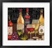 Wine Still Life on Black Fine Art Print