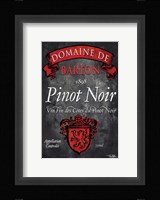 Still Life Wine Label VIII Framed Print