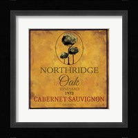 Still Life Wine Label Square I Fine Art Print