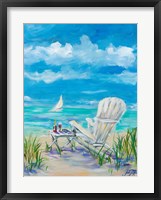 Beach Lounging Fine Art Print