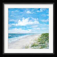 Day At The Beach Square Fine Art Print
