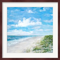 Day At The Beach Square Fine Art Print