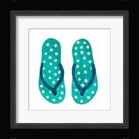 Polka Dot Flip Flops I Fine Art Print