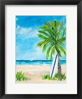 Tropical Surf I Framed Print