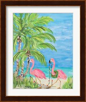 Flamingo Christmas II Fine Art Print