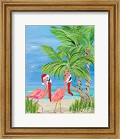 Flamingo Christmas I Fine Art Print