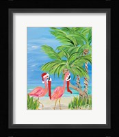 Flamingo Christmas I Framed Print