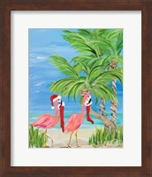 Flamingo Christmas I Fine Art Print