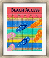 Colorful Beach Access Fine Art Print