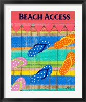 Colorful Beach Access Fine Art Print