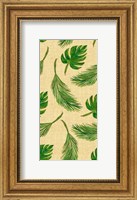 Palms On Linen Pattern Fine Art Print
