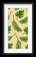 Palms On Linen Pattern Fine Art Print