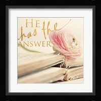 He has the Answers Fine Art Print