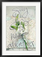 Say Yes To New Adventures (silver) Fine Art Print
