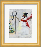 Jolly Snowman Fine Art Print