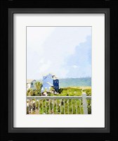 Watercolor Coastal Cottage Fine Art Print