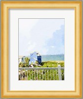 Watercolor Coastal Cottage Fine Art Print