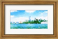 Watercolor NYC Skyline I Fine Art Print