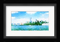 Watercolor NYC Skyline I Fine Art Print