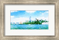 Watercolor NYC Skyline I Fine Art Print