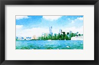 Watercolor NYC Skyline I Fine Art Print