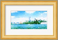 Watercolor NYC Skyline I Fine Art Print