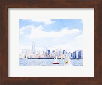 Watercolor NYC Skyline II Fine Art Print