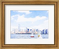 Watercolor NYC Skyline II Fine Art Print