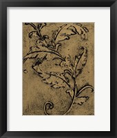 Leaf Scroll I Fine Art Print