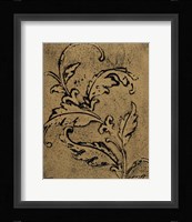 Leaf Scroll II Framed Print