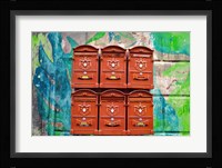 City Mail Boxes Fine Art Print