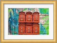 City Mail Boxes Fine Art Print