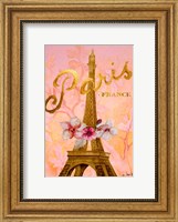 Gold Paris Eiffel Panel Fine Art Print