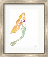 Origami Mermaid Fine Art Print