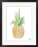 Watercolor Origami Pineapple Fine Art Print