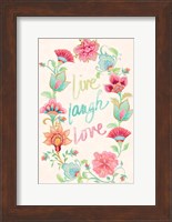 Live Laugh Love Wreath Fine Art Print