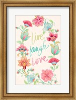 Live Laugh Love Wreath Fine Art Print