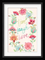 Live Laugh Love Wreath Fine Art Print