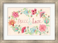 Peace and Love Wreath Fine Art Print