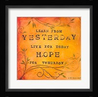 Learn Live Hope II Fine Art Print