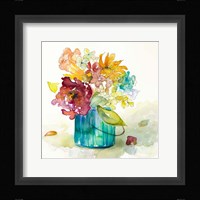 Flower Burst in Vase II Framed Print