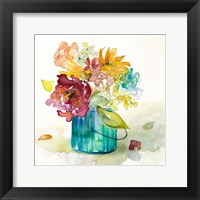 Flower Burst in Vase II Framed Print