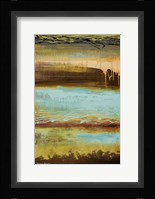Teal Wahn I Framed Print