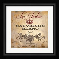 Wine Label VI Framed Print