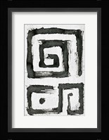 Tribal Swirls I Framed Print