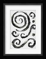 Tribal Swirls II Framed Print