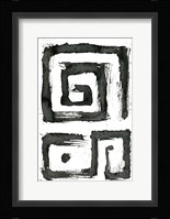 Tribal Swirls III Framed Print