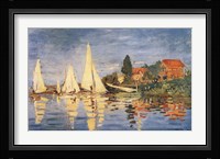 Regatta at Argenteuil Framed Print